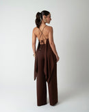 CONJUNTO CHIFFON DALLA MARROM