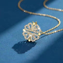 Colar Trevo de Coração + Caixa com 6 Rosas - FRETE GRÁTIS PARA TODO BRASIL