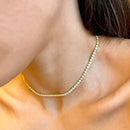 Choker Riviera com Zircônias Banhado a Ouro 14K