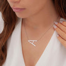 Colar com Letra Inicial Maximalista Banhado a Ouro 18K