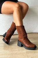 Bota Meia Tratorada Feminina Conforto Sensação Do Momento