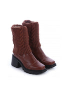 Bota Meia Tratorada Feminina Conforto Sensação Do Momento