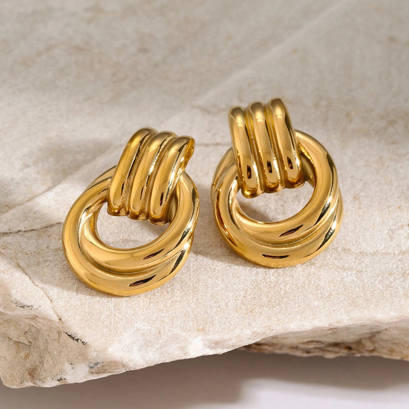 Brinco Hailey Banhado a Ouro 18K