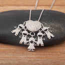 Colar Amor de Mãe Prateado - 1 a 5 pingentes