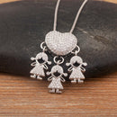 Colar Amor de Mãe Prateado - 1 a 5 pingentes