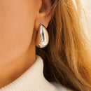 Brinco Gota Elegante Banhado a Ouro 18K