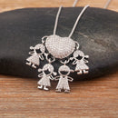 Colar Amor de Mãe Prateado - 1 a 5 pingentes