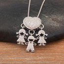 Colar Amor de Mãe Prateado - 1 a 5 pingentes