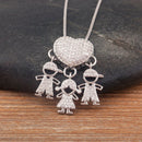 Colar Amor de Mãe Prateado - 1 a 5 pingentes