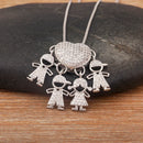 Colar Amor de Mãe Prateado - 1 a 5 pingentes