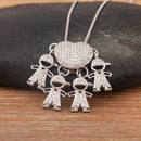 Colar Amor de Mãe Prateado - 1 a 5 pingentes