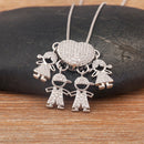 Colar Amor de Mãe Prateado - 1 a 5 pingentes