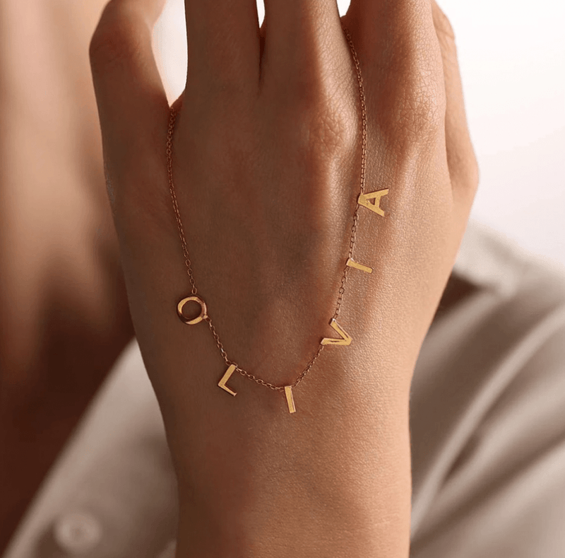 Colar Nome Personalizado Banhado a Ouro 18k