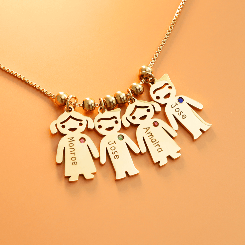 Colar da Mamãe - Presente Especial (Nomes Personalizados)
