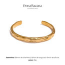 Pulseira Bracelete Orgânica Banhado a Ouro 18K