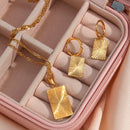 Conjunto 3 Peças Riscos Banhado a Ouro 18K