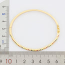Pulseira Bracelete com Zircônias Coloridas