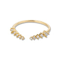 Anéis Ajustáveis Minimalistas e Delicados com Zircônias