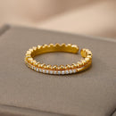 Anel Ajustável Dona Princess com Zircônias