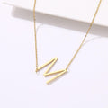 Colar com Letra Inicial Maximalista Banhado a Ouro 18K