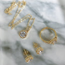 Conjunto Luxury 4 peças Folheadas a Ouro 18K