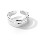 Anel Ajustável Robusto em Formato Orgânico