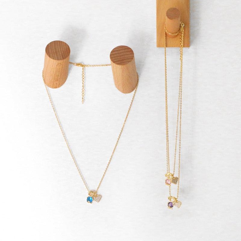 Colar Filhos em Cristal + Coração