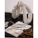 Colar Triplo Malha Banhado a Ouro 18K