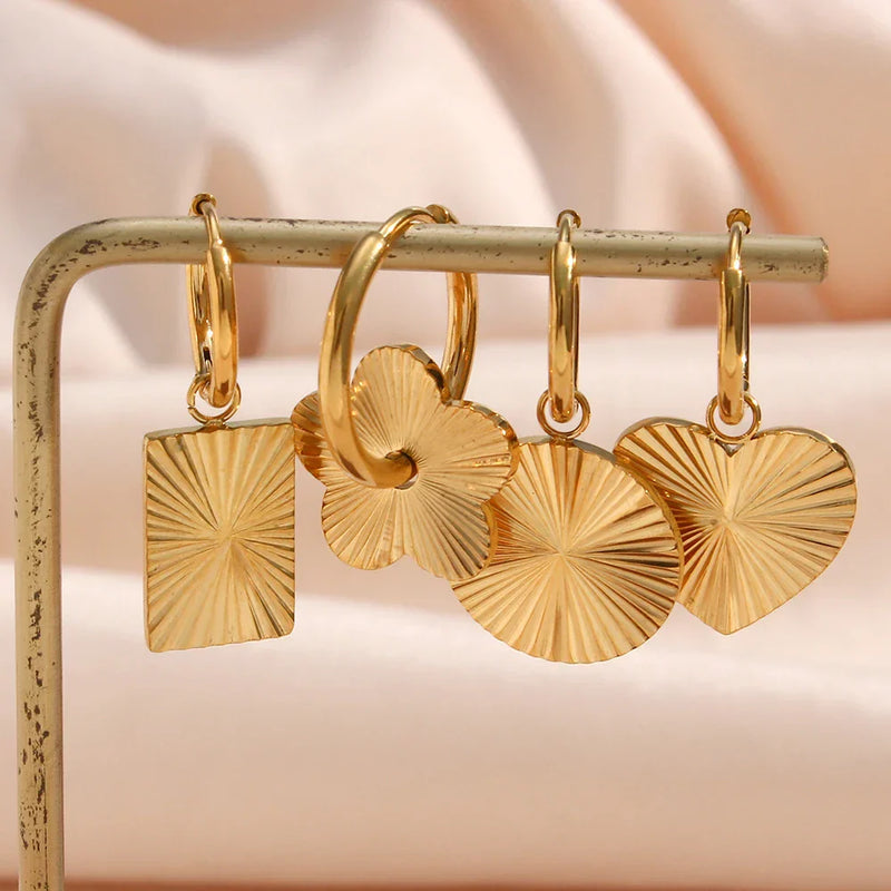 Conjunto 3 Peças Riscos Banhado a Ouro 18K