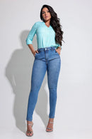 Calça Jeans Modeladora Empina Bumbum Alfaiataria (Envio Imediato)