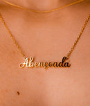 Colar Abençoada Banhado a Ouro 18K