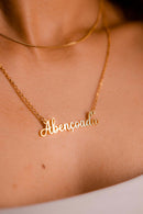 Colar Abençoada Banhado a Ouro 18K