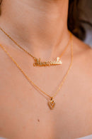 Colar Abençoada Banhado a Ouro 18K