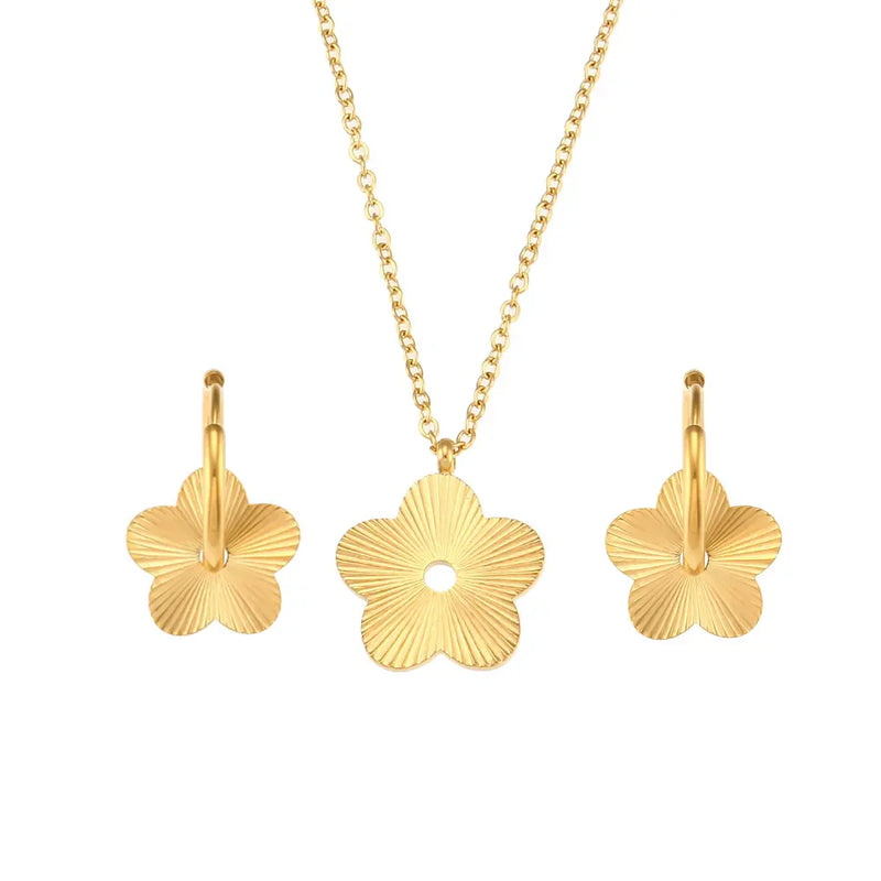 Conjunto 3 Peças Riscos Banhado a Ouro 18K