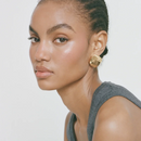 Brinco Elegante Geométrico banhado a Ouro 18K