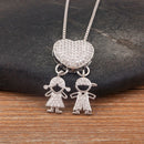 Colar Amor de Mãe Prateado - 1 a 5 pingentes