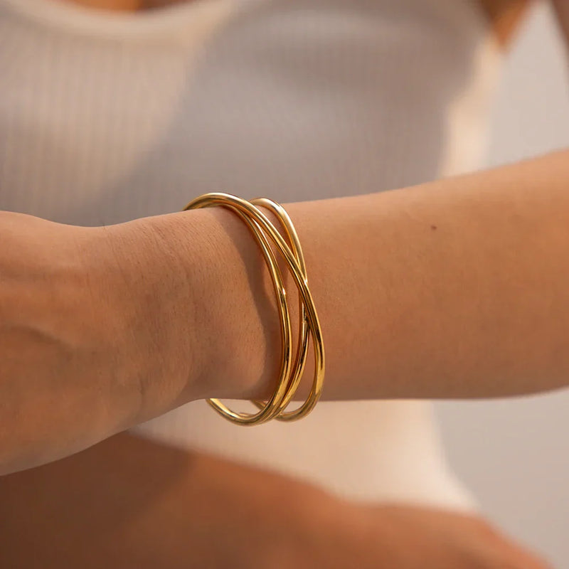 Pulseira Bracelete Ajustável Triplo