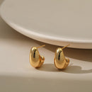 Brinco Chunky Folheado a Ouro