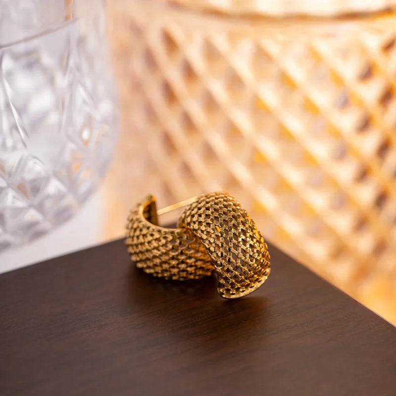 Brinco Rede Banhado a Ouro 18K