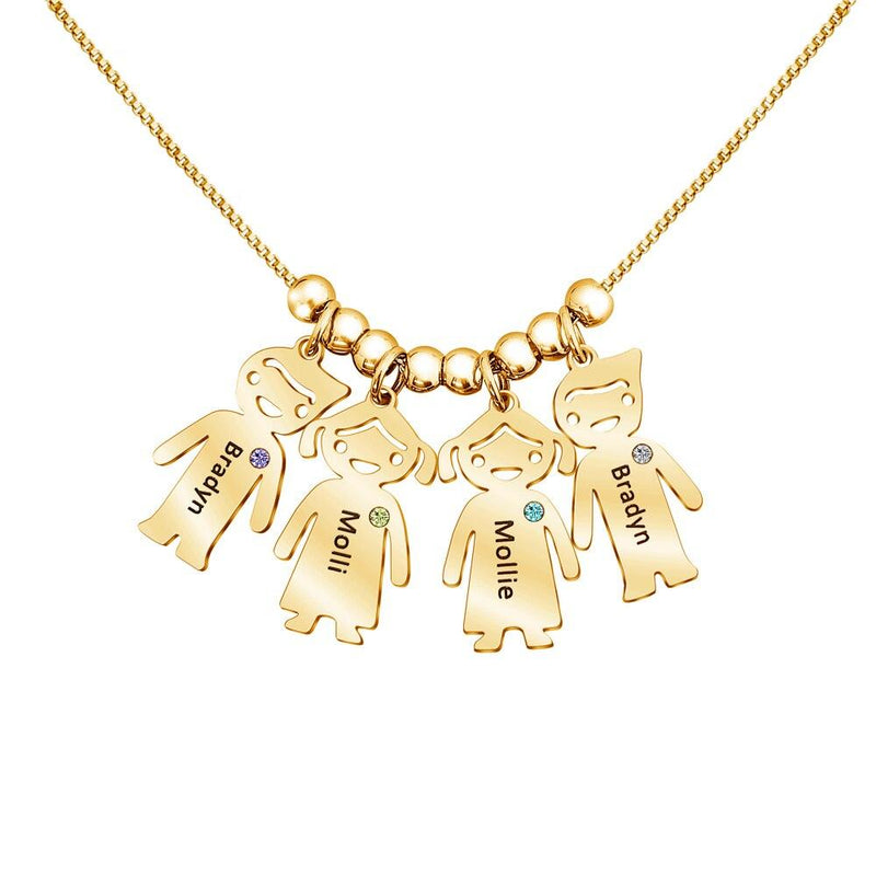 Colar da Mamãe - Presente Especial (Nomes Personalizados)