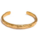 Pulseira Bracelete Orgânica Banhado a Ouro 18K