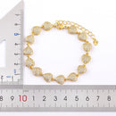 Pulseira Cravejado com Zircônia Folheado a Ouro 18K