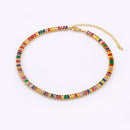 Choker Riviera Baguete Colorida