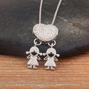 Colar Amor de Mãe Prateado - 1 a 5 pingentes