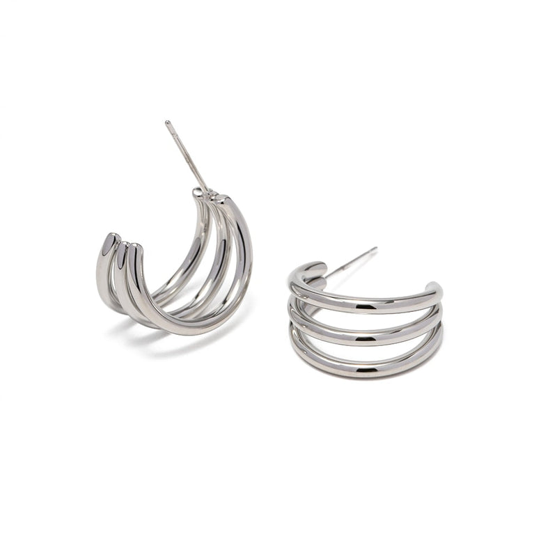 Brinco Argola Tripla Banhado a Ouro 18K