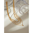 Colar com Quatro Camadas e Ponto de Luz