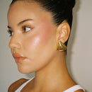 Brinco Concha Maximalista Banhado a Ouro 18K