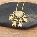 Colar Amor de Mãe Banhado a Ouro 18k - 1 a 5 pingentes