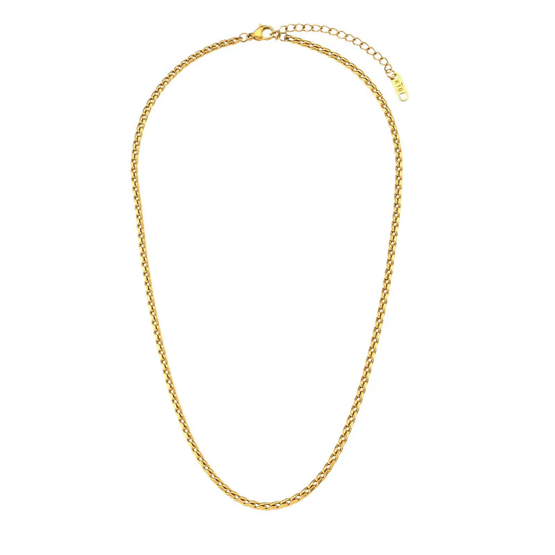 Colar Anelise Trama média Banhado a Ouro 18K