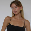 Brinco Concha Maximalista Banhado a Ouro 18K